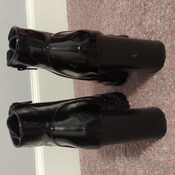 Forever 21 Faux Patent Leather Boots - Picture 5 of 8